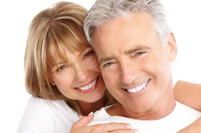 Smiling Couple With White Teeth